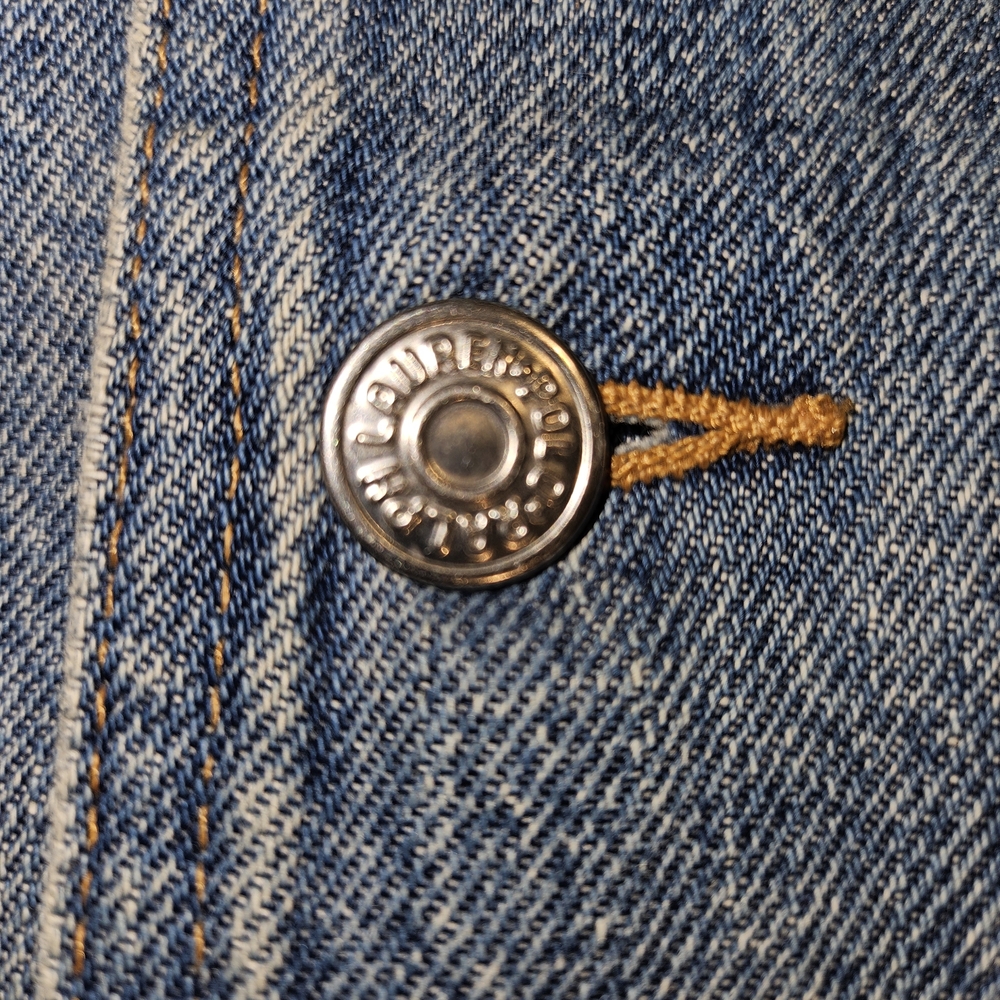 Ralph Lauren Denim Jacket with American Flag Patch - Picture 7 of 7